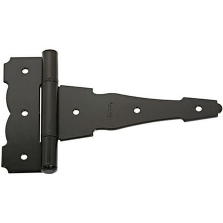 National Hardware N881-912 Ornamental/Reversible T-Hinge Black 6 V841