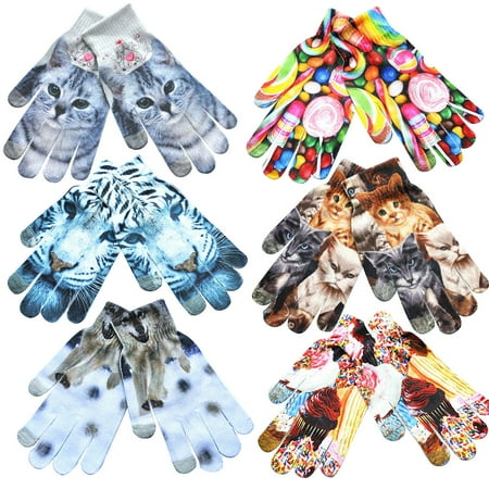 harmtty 1 Pair Winter Warm Color Printed Touch Screen Full Finger Knitted Unisex Gloves Crown-Cat
harmtty 1 Pair Winter Warm Color Printed Touch Screen Full Finger Knitted Unisex Gloves Crown-Cat