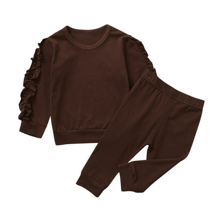 zlekejiko sleeve pants outfits girls baby kids toddler pajamas tops solid frill solid long girls outfits&set
zlekejiko sleeve pants outfits girls baby kids toddler pajamas tops solid frill solid long girls outfits&set