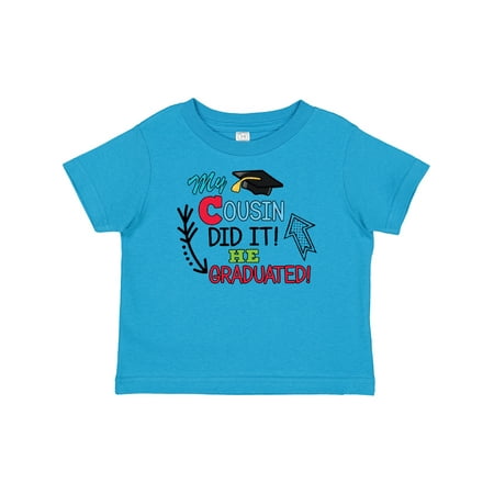 Inktastic My Cousin Graduated with Cap and Arrows Gift Baby Boy T-Shirt
