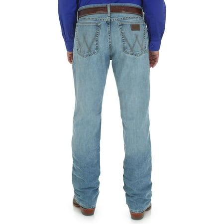 wrangler men's 20x cool vantage competition slim jeans ocean blue tall - 02mcvon-t