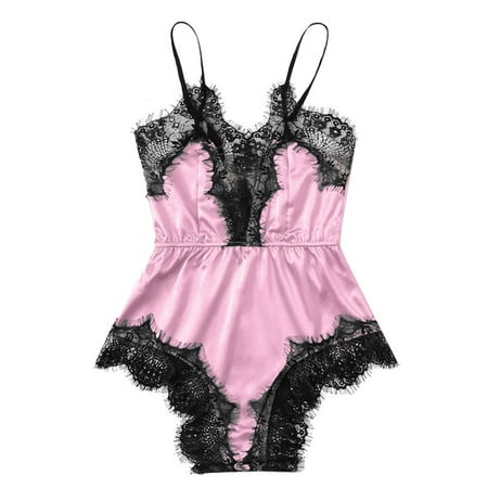 Utoimkio Flannel Pajamas for Women Ladies Fashion Solid Color Erotic Lace Sexy Deep V Satin Sexy Camisole One-piece Pajamas
Utoimkio Flannel Pajamas for Women Ladies Fashion Solid Color Erotic Lace Sexy Deep V Satin Sexy Camisole One-piece Pajamas
