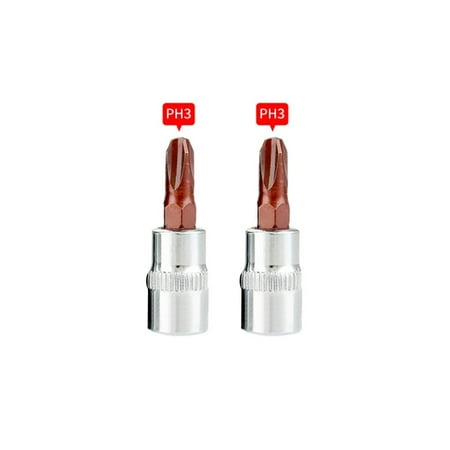 Goodhd 2Pcs Socket Drive Wrench PH1 PH2 PH3 PZ1 PZ2 PZ3 Cross Screwdriver Bits 1/4inch
Goodhd 2Pcs Socket Drive Wrench PH1 PH2 PH3 PZ1 PZ2 PZ3 Cross Screwdriver Bits 1/4inch