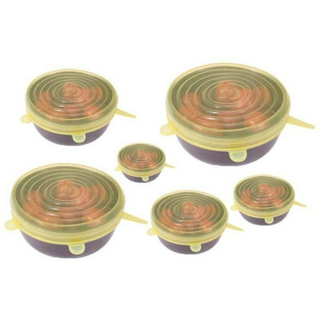 6 Pcs Reusable Silicone Food Pot Lid Bowl Covers Wrap Stretchable Preservative Film New
6 Pcs Reusable Silicone Food Pot Lid Bowl Covers Wrap Stretchable Preservative Film New