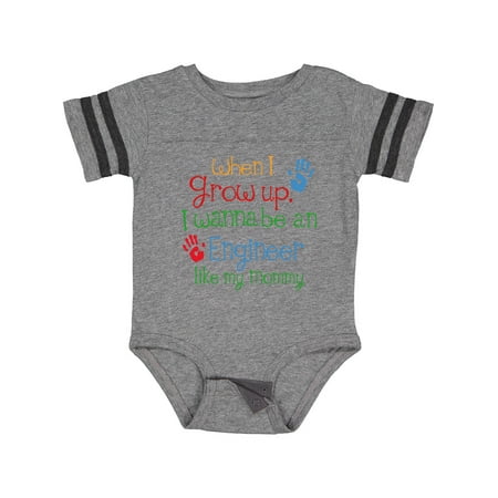 Inktastic Engineer Like Mommy Gift Baby Boy or Baby Girl Bodysuit