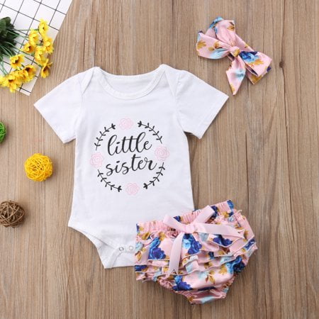 Zukuco Newborn Infant Baby Girls Clothes Floral Top Romper + Shorts Pants + Headband Outfit 0-3 Months
Zukuco Newborn Infant Baby Girls Clothes Floral Top Romper + Shorts Pants + Headband Outfit 0-3 Months
