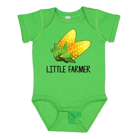 Inktastic Little Farmer with Corn Gift Baby Boy or Baby Girl Bodysuit