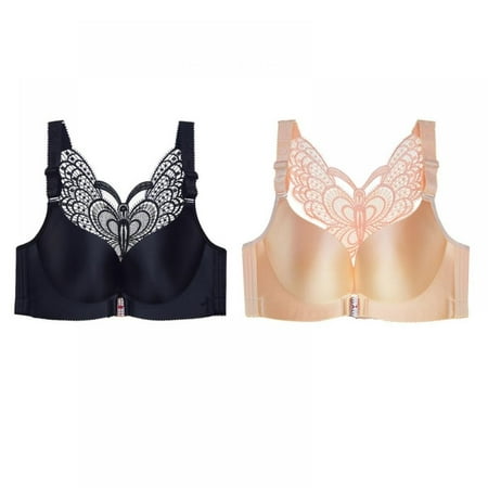 Womens Full Figure Beauty Back Smoothing Bra No Underwire - Butterfly Beauty Back No Trace Gathering Large Size Ultra Thin Soft Comfortable Breathable Bra(2-Packs)
Womens Full Figure Beauty Back Smoothing Bra No Underwire - Butterfly Beauty Back No Trace Gathering Large Size Ultra Thin Soft Comfortable Breathable Bra(2-Packs)