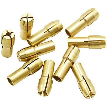 10Pcs Brass Chucks Drill Collets 0.5-3.2mm Accessories for Dremel Rotary Tools Shank 4.3mm
10Pcs Brass Chucks Drill Collets 0.5-3.2mm Accessories for Dremel Rotary Tools Shank 4.3mm