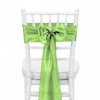 Koyal Wholesale Satin Chair Sash (Pack of 10), 6 by 108", Kiwi Green