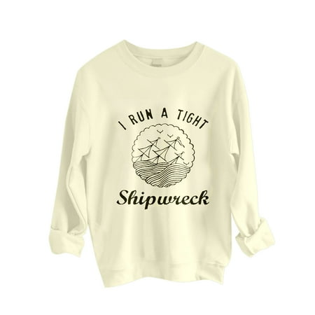 Fall Woman Creawneck Long Sleeve T-Shirt Summer Printing Loose Blouse Tops