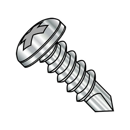 

12-14X2 Phillips Pan Full Thread Self Drilling Screw 410 Stainless Steel (Pack Qty 1 000) BC-1232KPP410