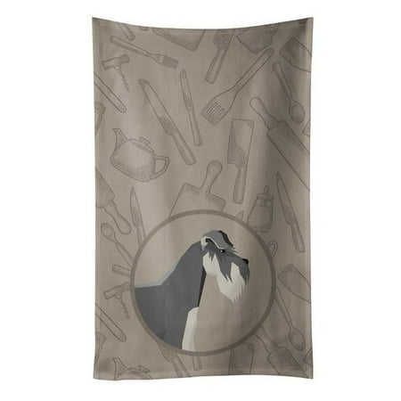 Schnauzer in the Kitchen Kitchen Towel