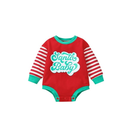 Canrulo Christmas Infant Baby Girl Boys Romper Long Sleeve Striped Print Loose Jumpsuit Bodysuit Outfits Red 6-12 Months
Canrulo Christmas Infant Baby Girl Boys Romper Long Sleeve Striped Print Loose Jumpsuit Bodysuit Outfits Red 6-12 Months