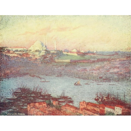 Constantinople 1906 Suleimaniyeh Poster Print by Warwick Goble