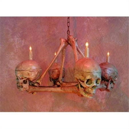 Skeletons and More SKUL-210L Chandelier Skull-Bone 4 Life-Size Skulls on Femur Frame
Skeletons and More SKUL-210L Chandelier Skull-Bone 4 Life-Size Skulls on Femur Frame