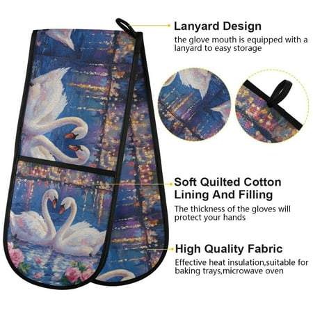 BZSMCE Oven Mitts Eternals Love s Reflection Creative Pattern Resistant Kitchen Gloves
BZSMCE Oven Mitts Eternals Love s Reflection Creative Pattern Resistant Kitchen Gloves