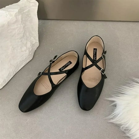 Flats Shoes Women Dressy Comfort Pointed Toe Double Ankle Strap Vintage Business Work Shoes
Flats Shoes Women Dressy Comfort Pointed Toe Double Ankle Strap Vintage Business Work Shoes