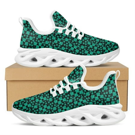 Green Clover Printed Breathable Sneakers Fashion Outdoor Non-slip Flat Shoes Summer Soft Sole Lightweight Lace-up Jogging Shoes
Green Clover Printed Breathable Sneakers Fashion Outdoor Non-slip Flat Shoes Summer Soft Sole Lightweight Lace-up Jogging Shoes