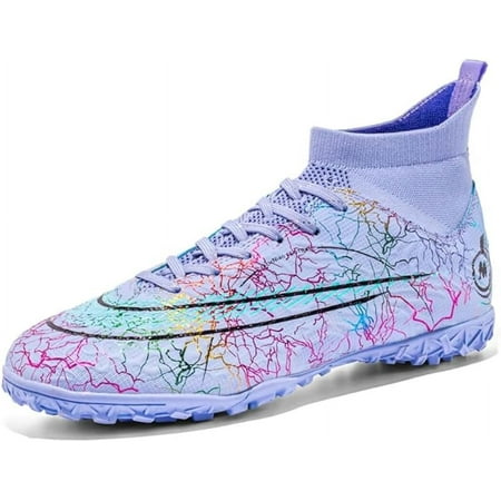 Youth turf soccer shoes mens women high top football boots indoor athletic ankle shoes spikes indoor soccer cleats AG
Youth turf soccer shoes mens women high top football boots indoor athletic ankle shoes spikes indoor soccer cleats AG
