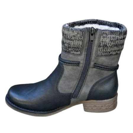 huanledash Women Faux Leather Round Toe Middle Tube Boots Low Block Heel Warm Bootie Shoes
huanledash Women Faux Leather Round Toe Middle Tube Boots Low Block Heel Warm Bootie Shoes