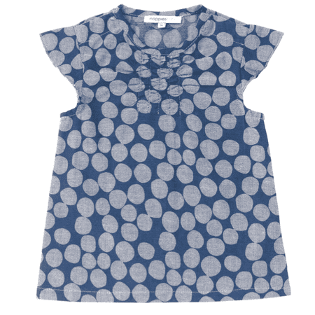 Midnight Blue Woven Egna Dress Size 1-2 Months