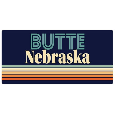 Butte Nebraska 5 x 2.5-Inch Fridge Magnet Retro Design