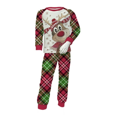 Gureui Family Matching Christmas Pajamas Set Elk Print Long Sleeve Tops and Casual Plaid Pants Sleepwear for Christmas Birthdays Anniversaries Halloween Wear
Gureui Family Matching Christmas Pajamas Set Elk Print Long Sleeve Tops and Casual Plaid Pants Sleepwear for Christmas Birthdays Anniversaries Halloween Wear