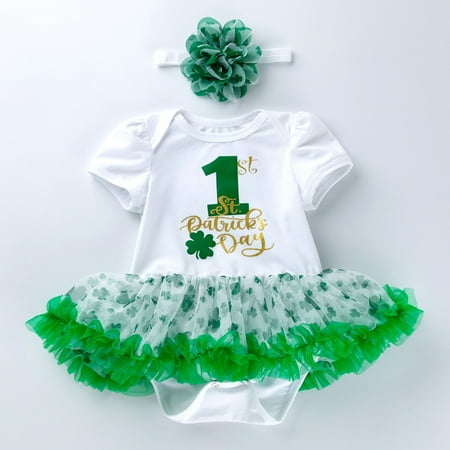 NIUREDLTD Baby Print Girls Boys Fall Short Sleeve St. Patric.k s Day Romper Bodysuit Dress Clothes
NIUREDLTD Baby Print Girls Boys Fall Short Sleeve St. Patric.k s Day Romper Bodysuit Dress Clothes