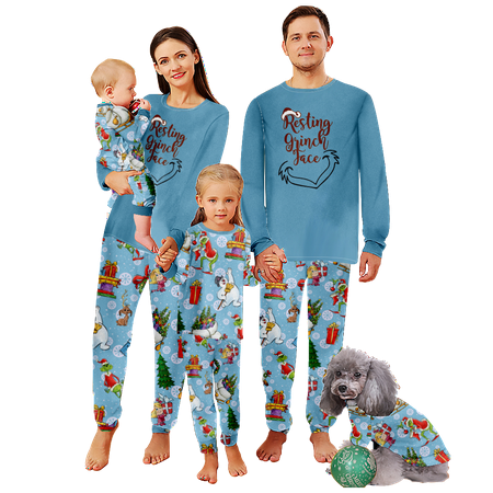 FUNIER Family Christmas Pajamas Sets Cartoon Monster Print Sizes Baby-Kids-Adult-Pet 2-Piece Top and Pants Bodysuits Xmas PJS Sleepwear
FUNIER Family Christmas Pajamas Sets Cartoon Monster Print Sizes Baby-Kids-Adult-Pet 2-Piece Top and Pants Bodysuits Xmas PJS Sleepwear