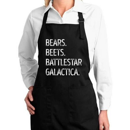 Wild Bobby Bears Beets Battlestar Gallactica Cooking Graphic Apron with Pockets Black One Size
Wild Bobby Bears Beets Battlestar Gallactica Cooking Graphic Apron with Pockets Black One Size