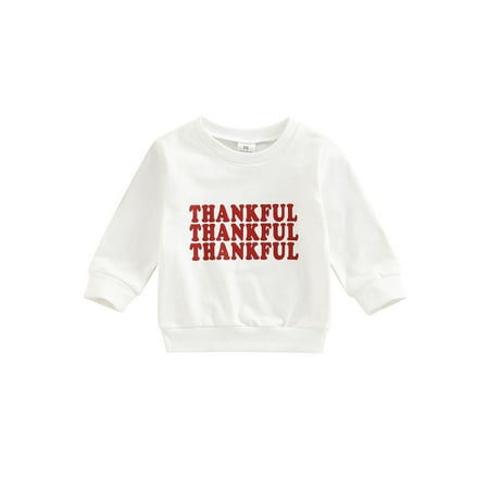 Bagilaanoe Newborn Baby Girl Boy Thanksgiving Sweatshirt Long Sleeve Letter Print Pullover 6M 9M 12M 18M 24M Infant Fall Loose Tee Tops
Bagilaanoe Newborn Baby Girl Boy Thanksgiving Sweatshirt Long Sleeve Letter Print Pullover 6M 9M 12M 18M 24M Infant Fall Loose Tee Tops