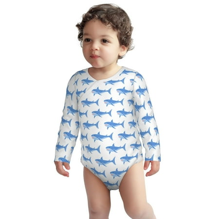 Fotbe Party Shark Cute Pattern Unisex-baby Long-sleeve Bodysuit Long Sleeve Bodysuits One-piece 100% Organic Cotton for Infant Baby Boys Unisex-3 Months
Fotbe Party Shark Cute Pattern Unisex-baby Long-sleeve Bodysuit Long Sleeve Bodysuits One-piece 100% Organic Cotton for Infant Baby Boys Unisex-3 Months