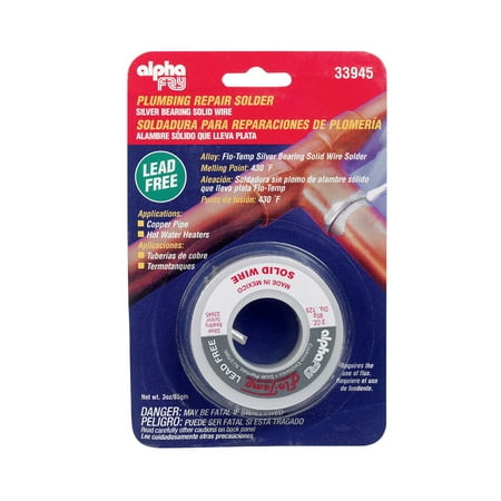 Alpha Fry AM33945 Flow-Temp Lead-Free Plumbing Solder