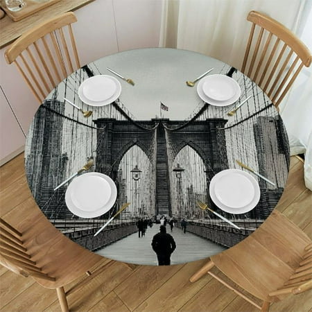FUMJ Cityscape Round Tablecloth Waterproof Resistant Fabric 100% Polyester Fiber 42 -46
FUMJ Cityscape Round Tablecloth Waterproof Resistant Fabric 100% Polyester Fiber 42 -46