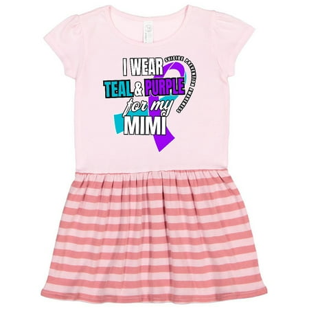 Inktastic Suicide Prevention I Wear Teal and Purple for My Mimi Gift Toddler Girl Dress 
Inktastic Suicide Prevention I Wear Teal and Purple for My Mimi Gift Toddler Girl Dress