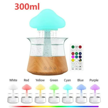 Colorful and Relaxing Mushroom Rain Cloud Air Humidifier Diffuser: Enhance Your Space with Soothing Sounds Calming Atmosphere and Fresh Rain Cloud Scent. Includes LED Night Lights and W
Colorful and Relaxing Mushroom Rain Cloud Air Humidifier Diffuser: Enhance Your Space with Soothing Sounds Calming Atmosphere and Fresh Rain Cloud Scent. Includes LED Night Lights and W