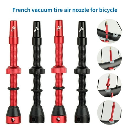 Ybeauty 2Pcs/Set Aluminium Alloy Valve Core Anodic Oxidation CNC Machining Anti Corrosion Bicycle Valve for Mountain Bike