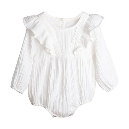 Toddler Girls Bodysuits Ruffle Trim Button Linen Solid Color Daily Kids Children Infant Clothes Cartoon Trendy Soft Cute Outwear Streetwear Spring Summer Rompers Jumpsuits
Toddler Girls Bodysuits Ruffle Trim Button Linen Solid Color Daily Kids Children Infant Clothes Cartoon Trendy Soft Cute Outwear Streetwear Spring Summer Rompers Jumpsuits