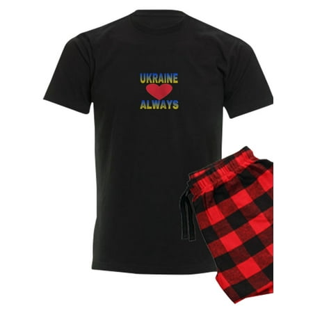 CafePress - UKRAINE ALWAYS Pajamas - Men s Dark Pajamas