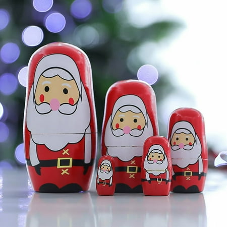 HLONK Matryoshka Supplies Children‘s Wooden Gift Decoration Doll Christmas Doll Decoration & Hangs
HLONK Matryoshka Supplies Children‘s Wooden Gift Decoration Doll Christmas Doll Decoration & Hangs