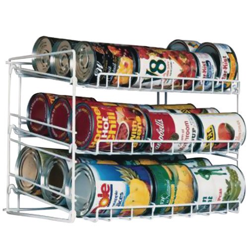Atlantic Canrack Kitchen Organizer, 3 Tiers, White
