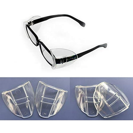 Safety Glasses Side Shields FAteam 2 Pairs Universal Safety Clear Flexible Side Shields Slip On Side Shields Fits All Eyeglasses Frames -(17mm frames universal).
Safety Glasses Side Shields FAteam 2 Pairs Universal Safety Clear Flexible Side Shields Slip On Side Shields Fits All Eyeglasses Frames -(17mm frames universal).