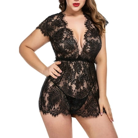 Avidlove Women Lace Lingerie Floral Babydoll Eyelashhemise Deep V Neck Sheer Sleepwear
Avidlove Women Lace Lingerie Floral Babydoll Eyelashhemise Deep V Neck Sheer Sleepwear