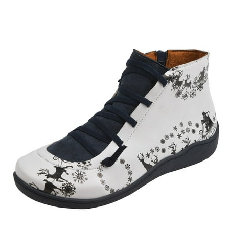 GNEIKDEING Comfortable Short Shoes Printing Flat Christmas Toe Women Zipper Round Retro Booties Women s Gift on Clearance
GNEIKDEING Comfortable Short Shoes Printing Flat Christmas Toe Women Zipper Round Retro Booties Women s Gift on Clearance
