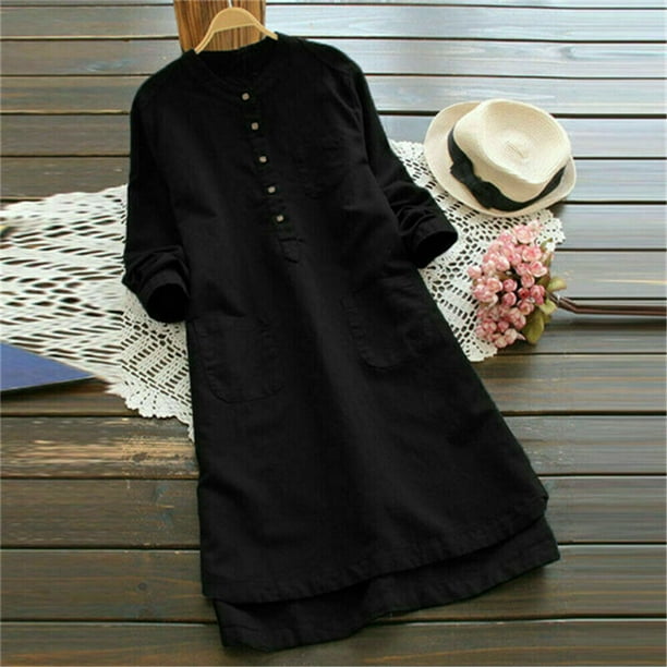 Womens Ladies Summer Loose Baggy Tops Casual Dress Tunic T Shirts Plus Size
