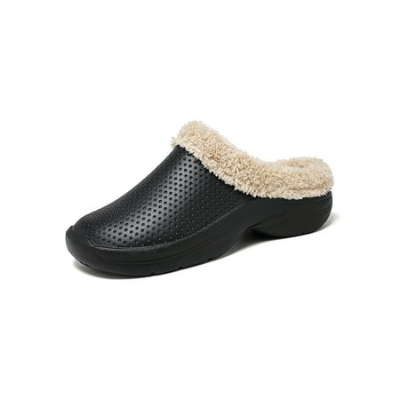Ferndule Unisex Slip On Home Shoe Bedroom Comfort Full Plush Lined Clog Slipper Breathable Fuzzy Warm Slippers Black 7
Ferndule Unisex Slip On Home Shoe Bedroom Comfort Full Plush Lined Clog Slipper Breathable Fuzzy Warm Slippers Black 7