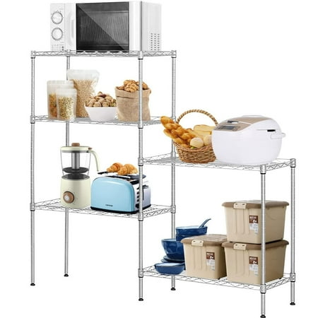 Wire Storage Shelves for Kitchen Durable 5-Shelf Metal Shelving Unit Changeable Metal Utility Shelves Storage Rack Upgraded Kitchen Shelving Unit for Garage Bedroom Bathroom L6493
Wire Storage Shelves for Kitchen Durable 5-Shelf Metal Shelving Unit Changeable Metal Utility Shelves Storage Rack Upgraded Kitchen Shelving Unit for Garage Bedroom Bathroom L6493