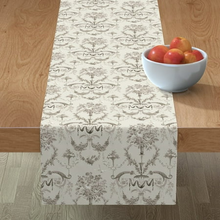 Cotton Sateen Table Runner 90 - Classical Doves Beige Monochrome Romantic Neutral Damask Print Custom Table Linens by Spoonflower
Cotton Sateen Table Runner 90 - Classical Doves Beige Monochrome Romantic Neutral Damask Print Custom Table Linens by Spoonflower