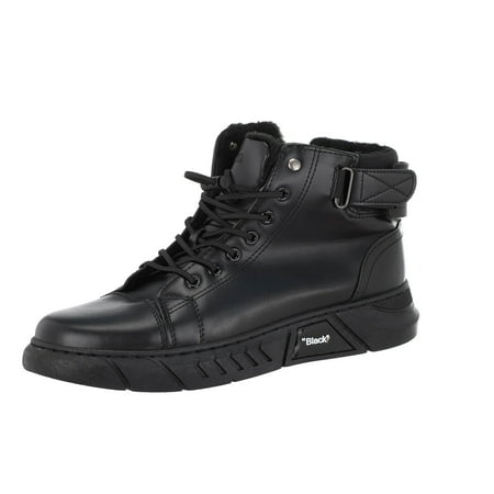 SEMIMAY Men s British Style Large Size Fashion High Top Casual Leather Short Boots Black
SEMIMAY Men s British Style Large Size Fashion High Top Casual Leather Short Boots Black